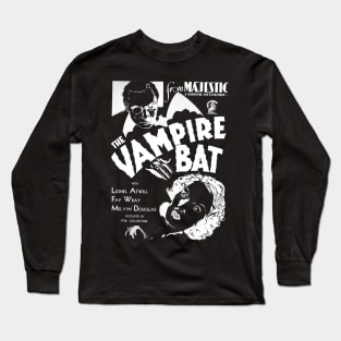 The Vampire Bat - 1933 Horror Long Sleeve T-Shirt